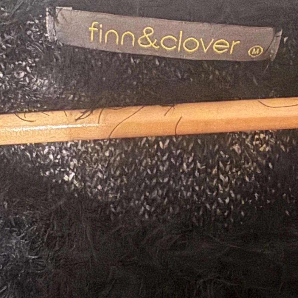 finn & clover Black and Cream Heart Sweater - Picture 5 of 5